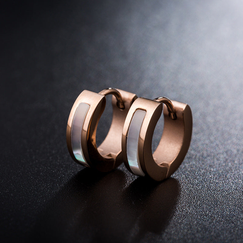 Earrings Black Eound