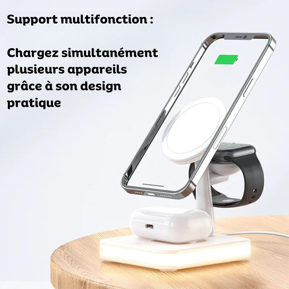 Chargeur Sans Fil 3-en-1- MagDock