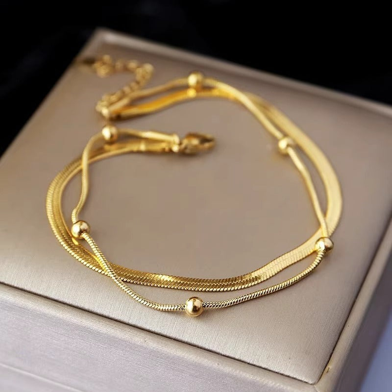 Simple Double Layer Anklet