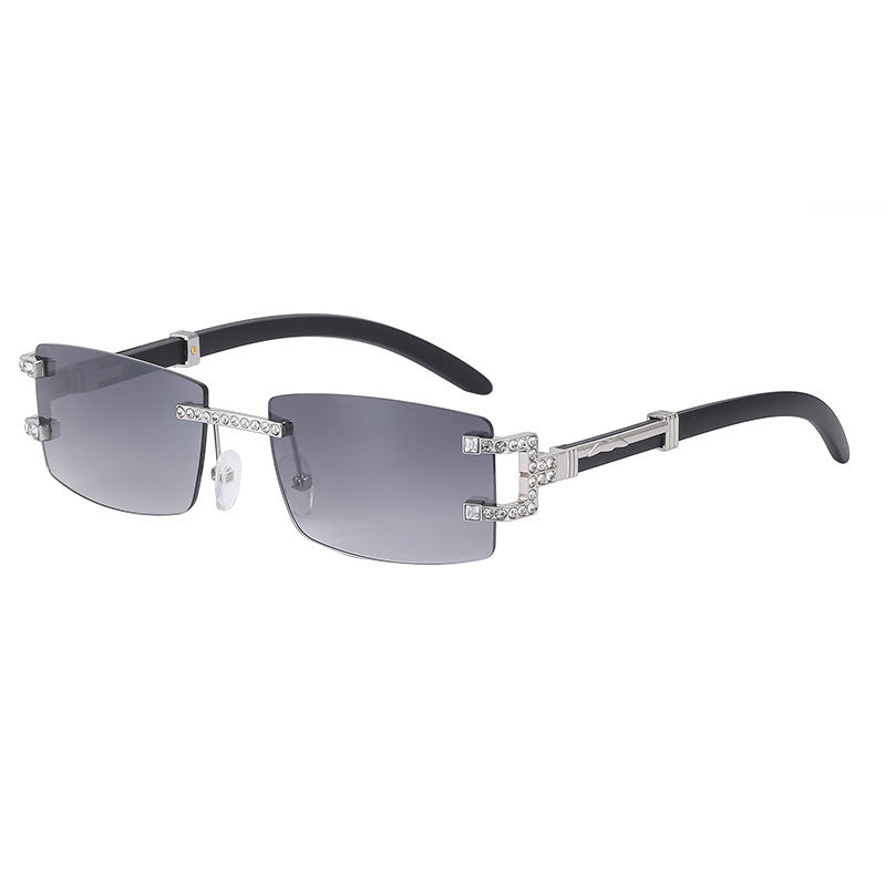 Fashion Frameless Diamond Sunglasses