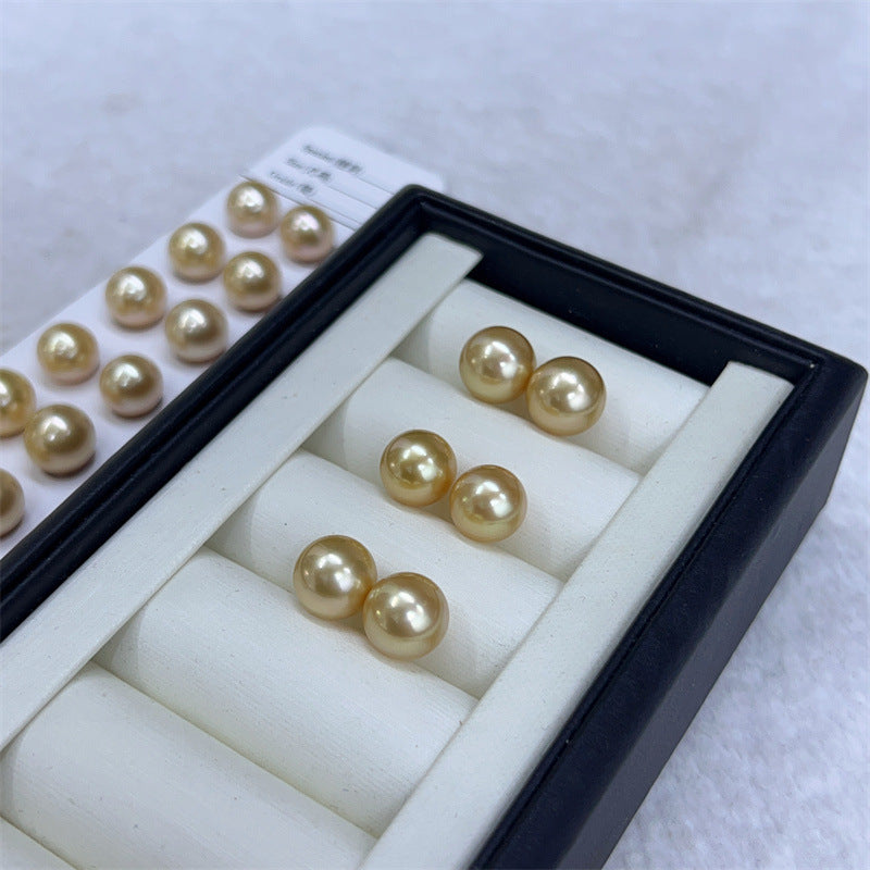 Gold Pearl Ear Studs