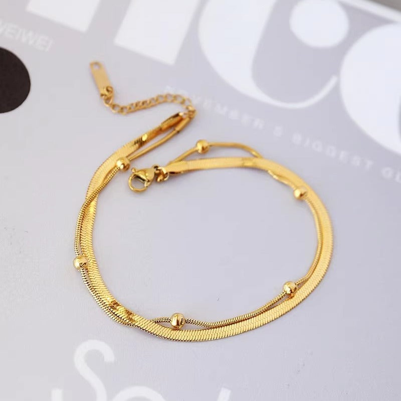 Simple Double Layer Anklet