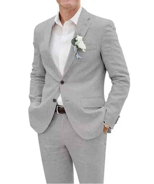 Costume- Casual Men's Suit Linen Slim Fit