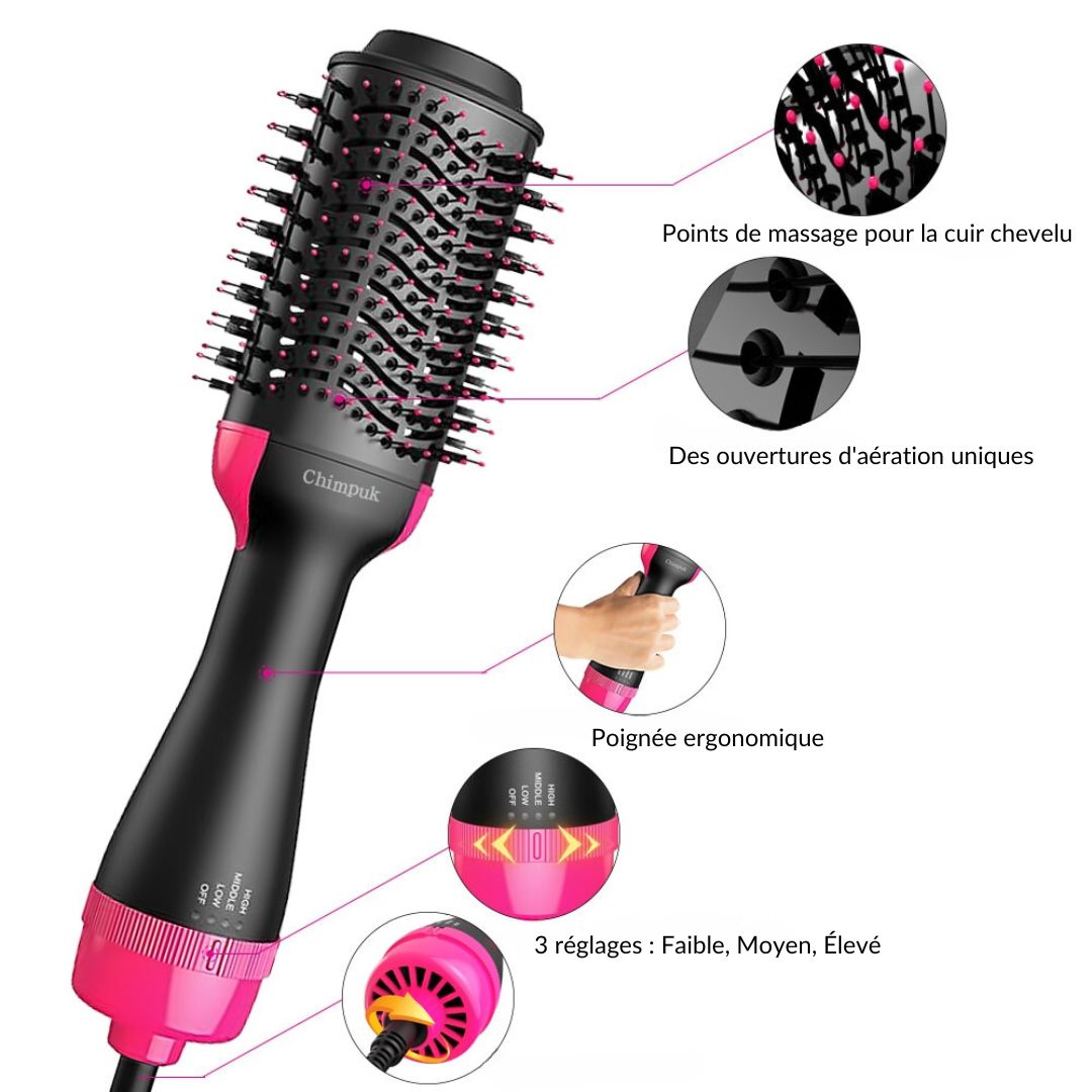 Sèche cheveux en Brosse- AirGlam