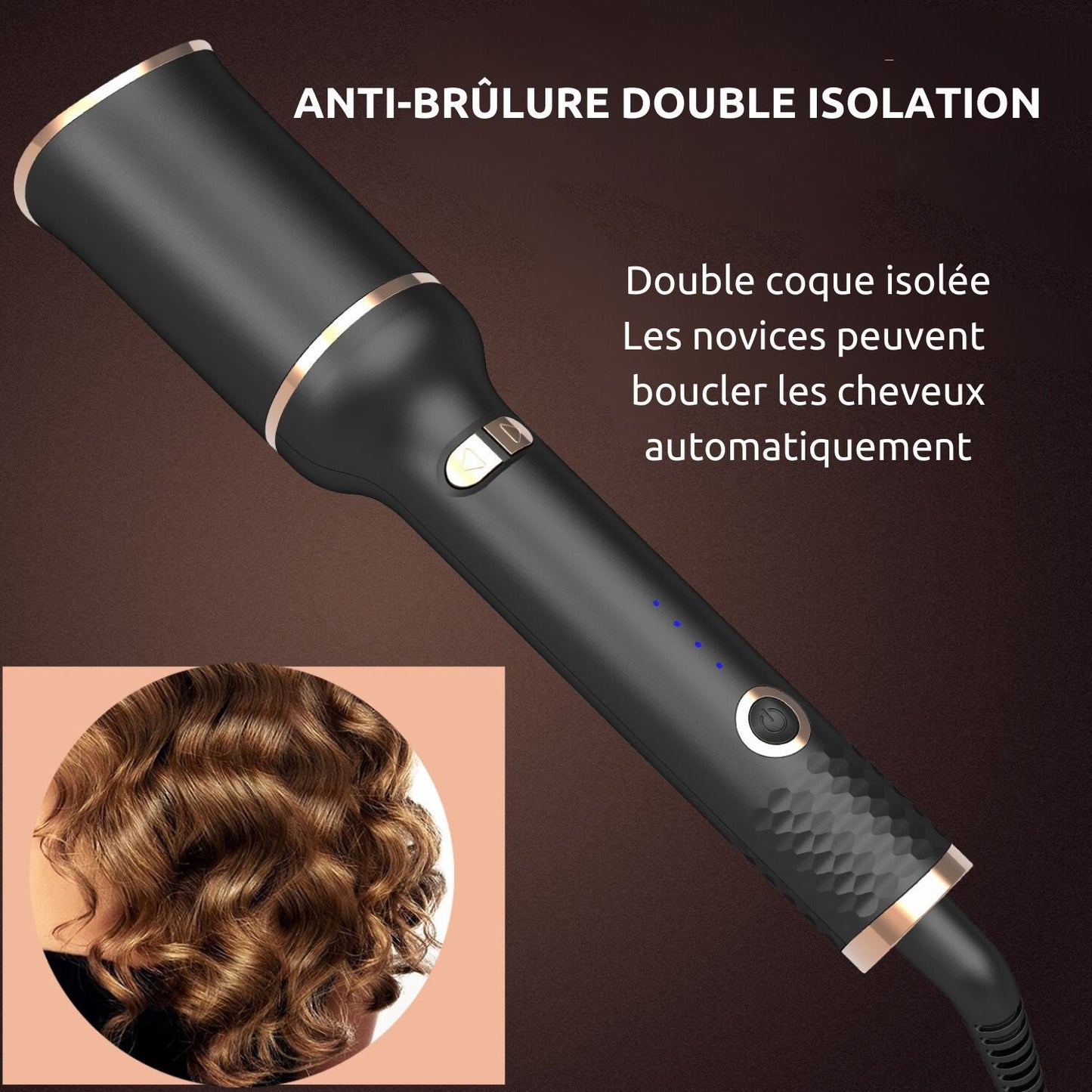 Fer à friser à rotation automatique- Spin-n-Curl