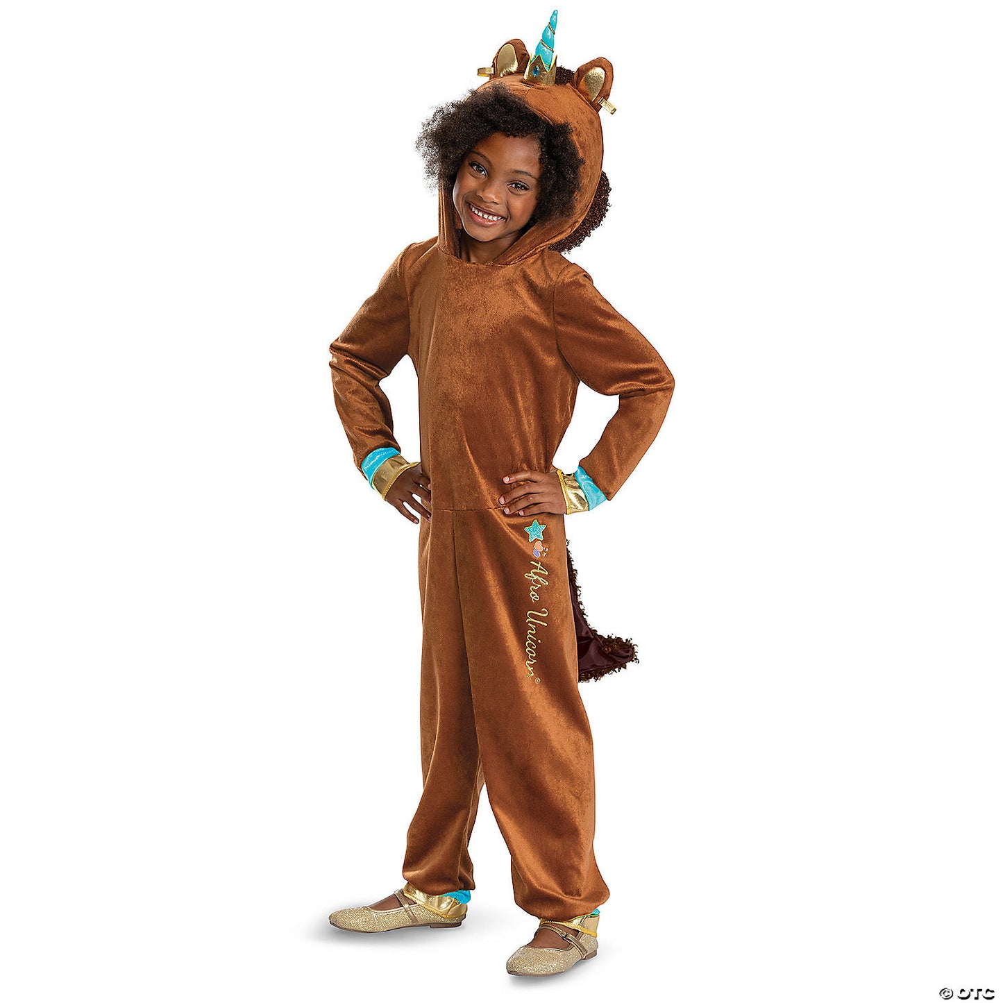 Girls afro unicorn deluxe m 7-8