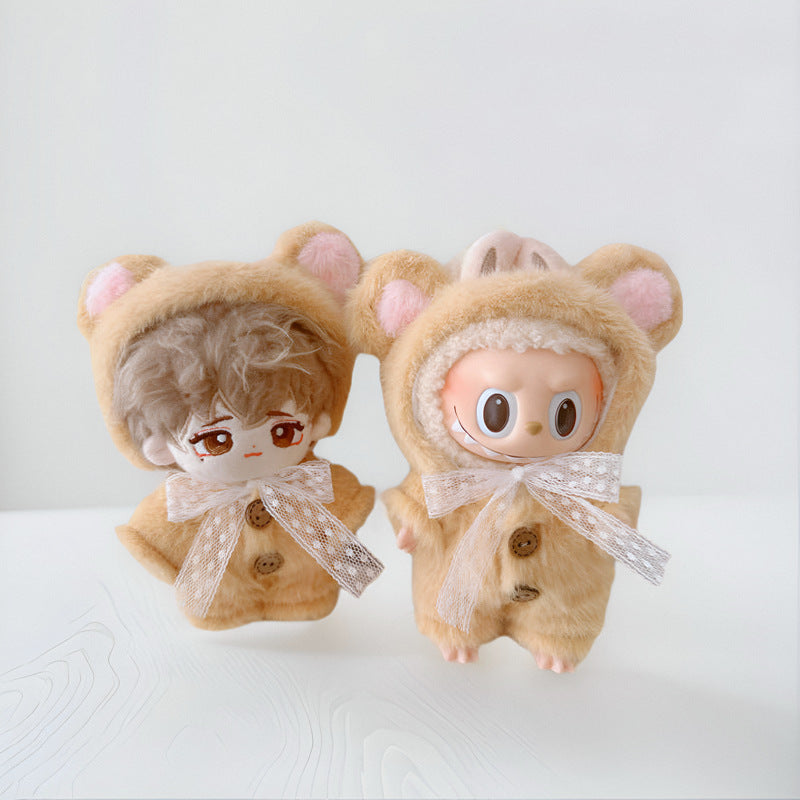 Doll Clothes Cotton Jumpsuit Hat Suit