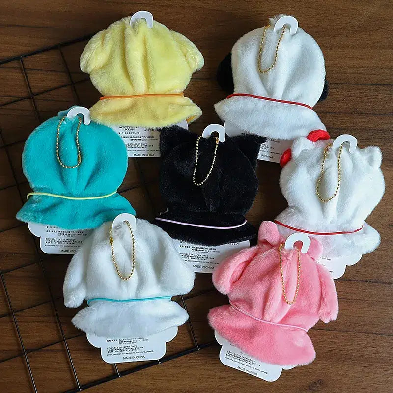 Color: COLOR - Labubu Sanrio Cape Skirt Suit Sitting Party Hello Kitty Kuromi Clothes Monsters Vinyl Labubu Outfit Clothing Hat Accessory Gift