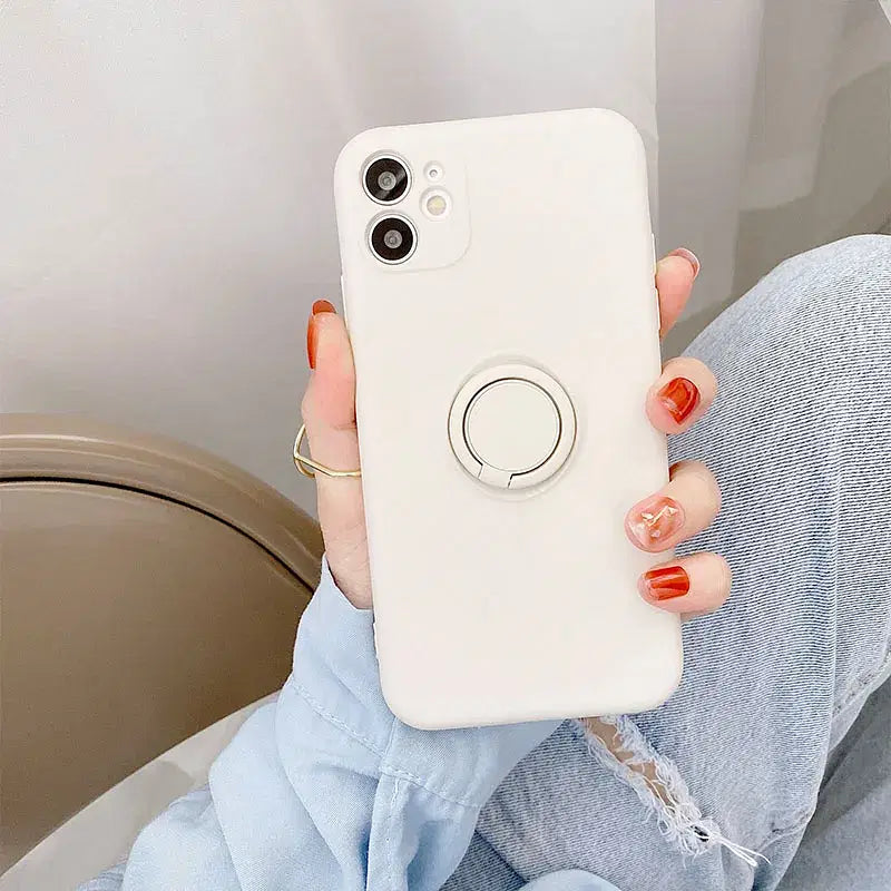 Color: Dark Grey, Ships From: CHINA, Material: EVA - With Ring Holder Phone Case For Samsung Galaxy S25 Ultra S24 S23 S22 S21 Plus A13 A52 A53 A54 TPU Soft Back Cover