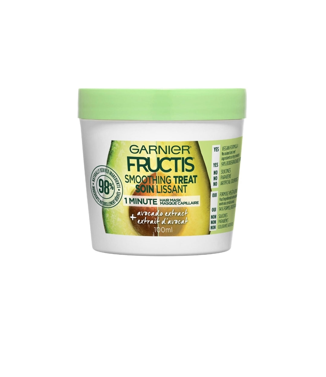Soin lissant à l'extrait d'avocat- Smoothing treat Avocado Extract - Garnier Fructis