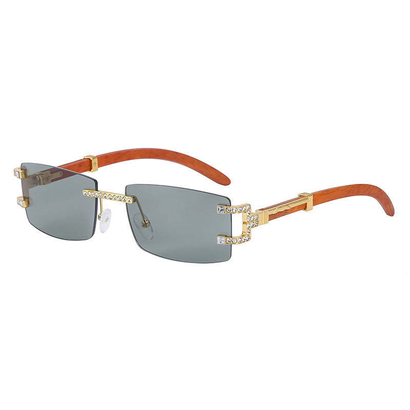 Fashion Frameless Diamond Sunglasses