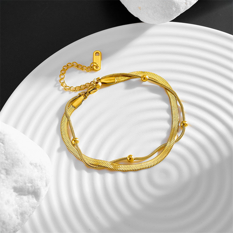 Simple Double Layer Anklet