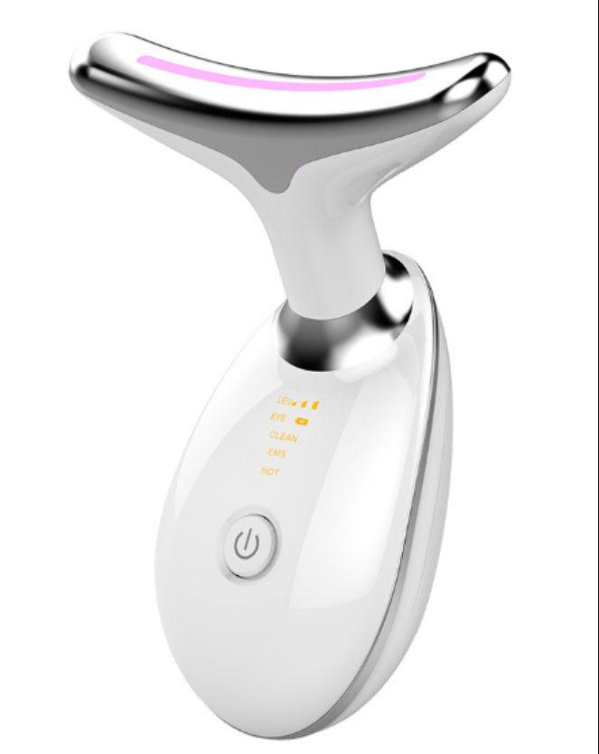 Appareil de massage thermique EMS pour le cou, lifting et raffermissement, micro-courant électrique, anti-rides