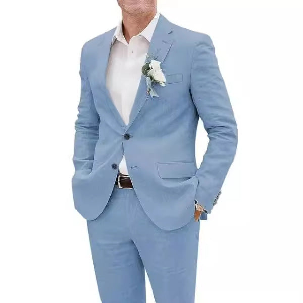 Costume- Casual Men's Suit Linen Slim Fit