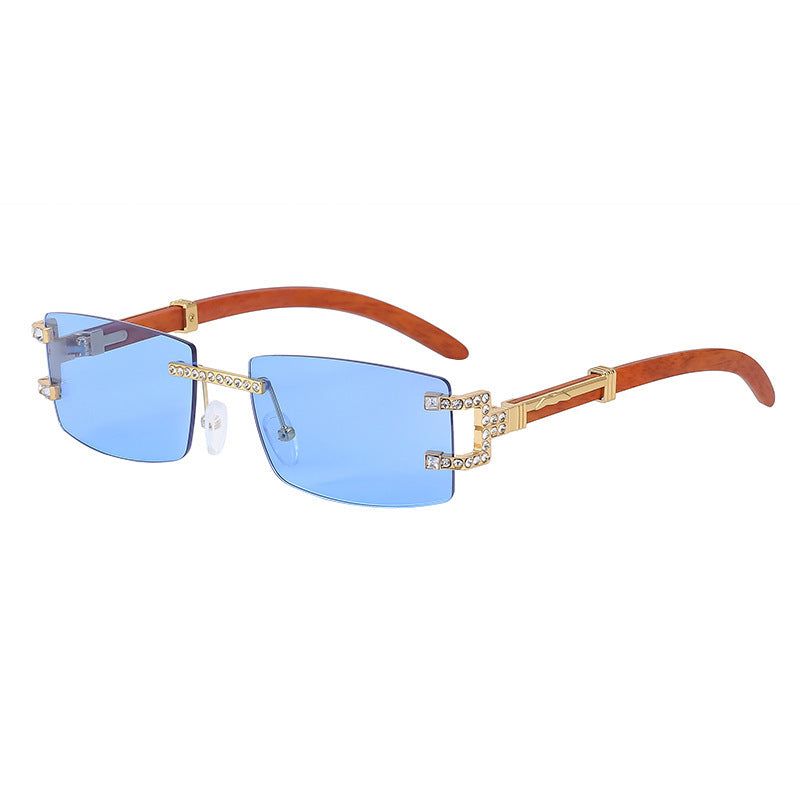 Fashion Frameless Diamond Sunglasses