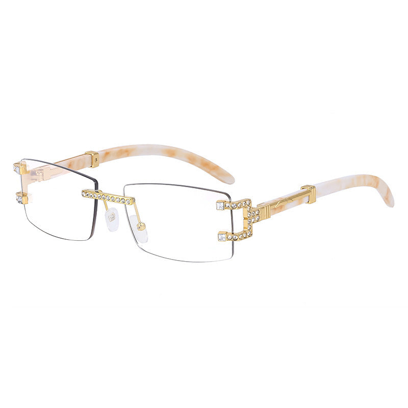 Fashion Frameless Diamond Sunglasses