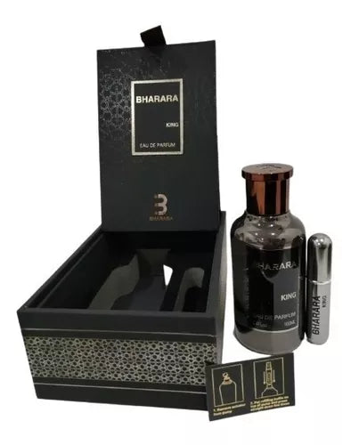 Bharara Beauty Eau De Parfum Spray + Refillable Travel Spray 3.4 oz- Bharara King (Men)