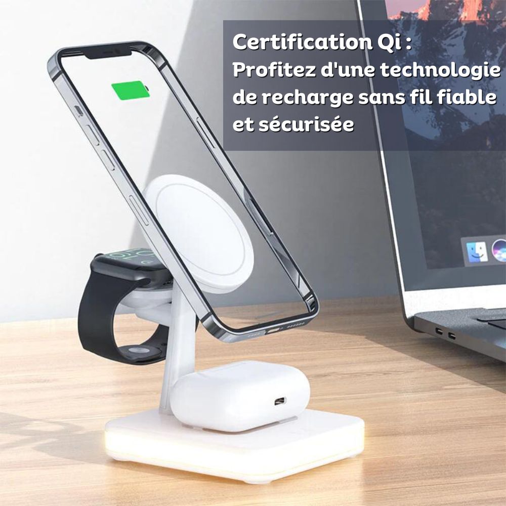 Chargeur Sans Fil 3-en-1- MagDock