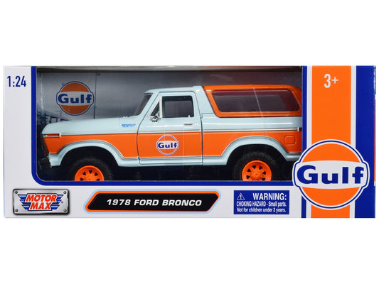 Ford Bronco "Gulf Oil" "Gulf Die-Cast Collection" Car (1978)- Motormax