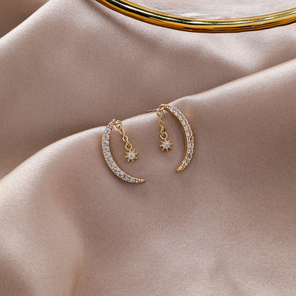 Zircon Moon Earrings Xingyue