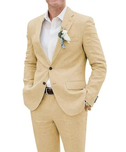 Costume- Casual Men's Suit Linen Slim Fit