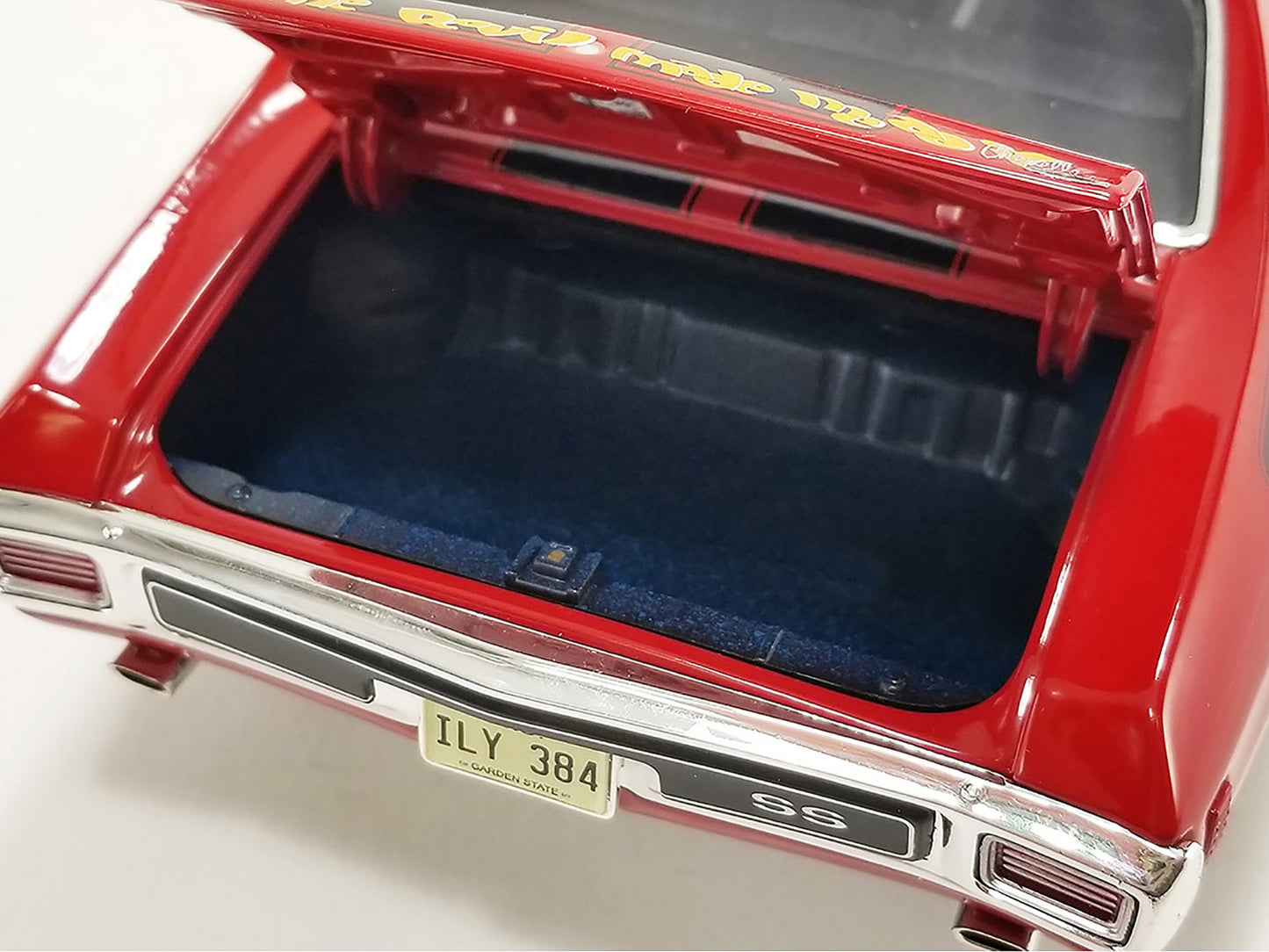 Chevrolet Chevelle 454 LS6 "Red Alert" Red with Black Stripes Limited Edition to 374 pieces Worldwidel Car (1970)- ACME