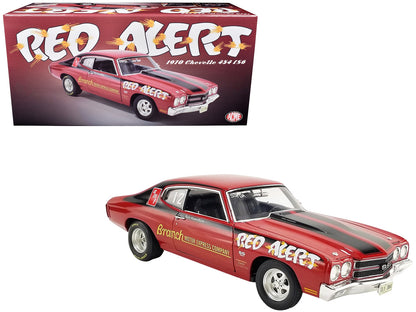 Chevrolet Chevelle 454 LS6 "Red Alert" Red with Black Stripes Limited Edition to 374 pieces Worldwidel Car (1970)- ACME