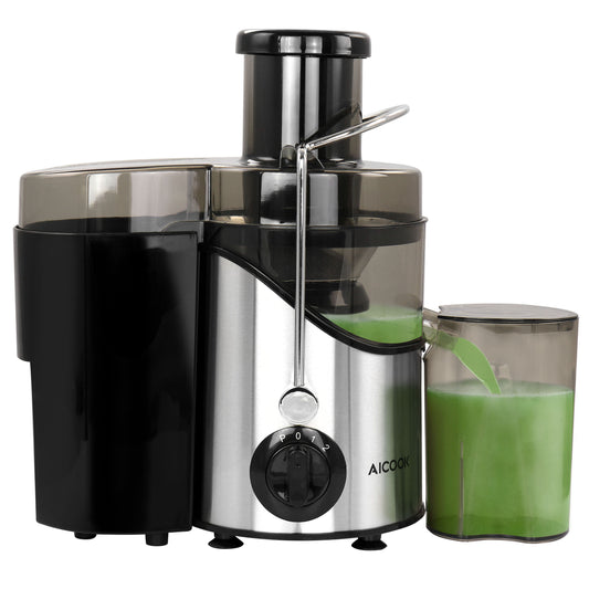 Centrifugal Self Cleaning Juicer and Juice Extractor in Silver- Alcook