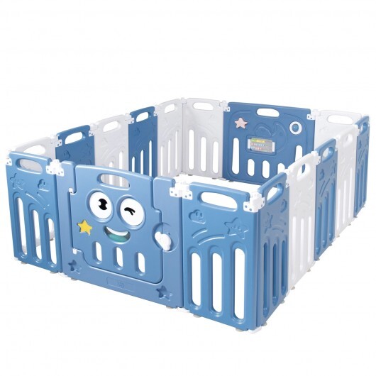 Foldable Baby Playpen Kids Activity Centre 16 panel