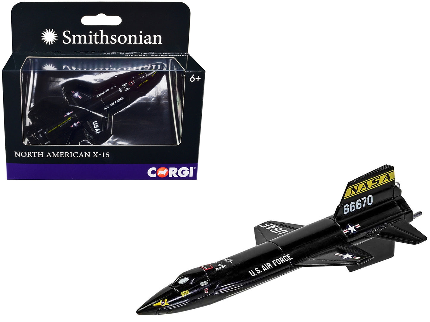 North American X-15 Rocket-Powered Aircraft "NASA - US Air Force" "Smithsonian" Airplane- Corgi