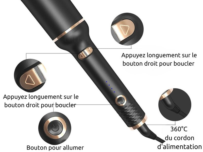 Fer à friser à rotation automatique- Spin-n-Curl