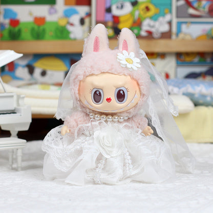 Vinyl Pendant Doll Dress Wedding Dress