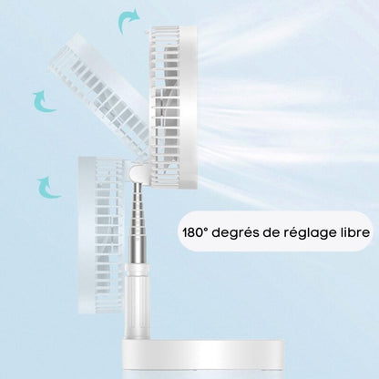 Ventilateur portable rétractable sans fil- FoldAir