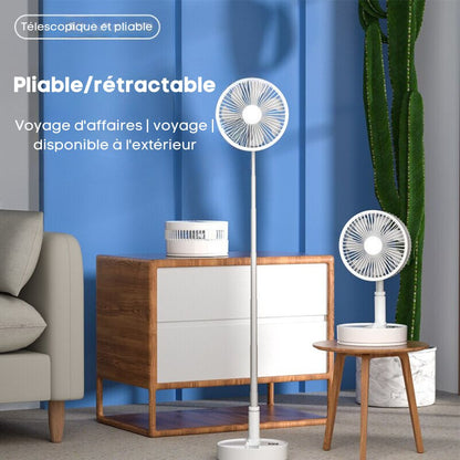 Ventilateur portable rétractable sans fil- FoldAir