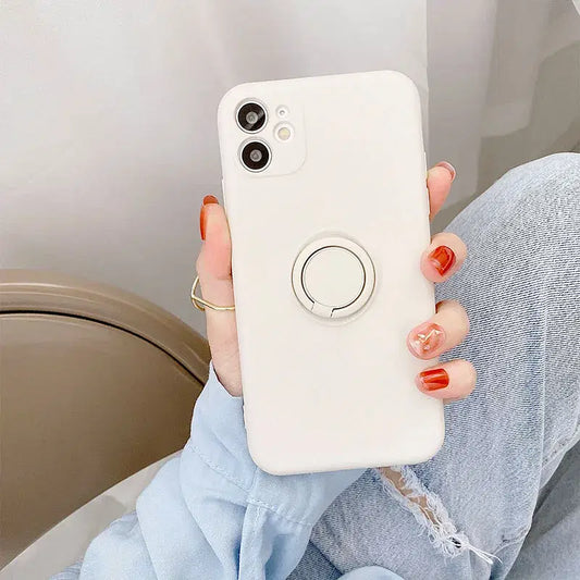 Color: Dark Grey, Ships From: CHINA, Material: EVA - With Ring Holder Phone Case For Samsung Galaxy S25 Ultra S24 S23 S22 S21 Plus A13 A52 A53 A54 TPU Soft Back Cover