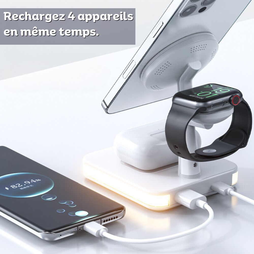 Chargeur Sans Fil 3-en-1- MagDock