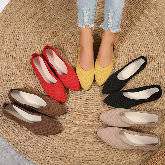 Shoes Casual Breathable Ballet Flats Women- Size: 35