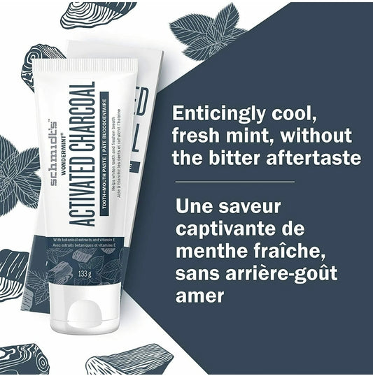 Dentifrice au charbon - Activated Charcoal- Schmidt's