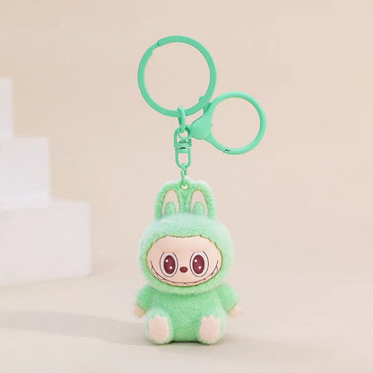Color: PURPLE, Ships From: CHINA - New Cute Cartoon Labubu Phone Chain Hanging Rope Keychain Backpack Pendant Shoulder Bag Ornament Gift for Girlfriend