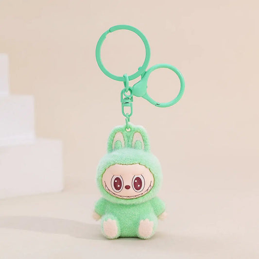 Color: PURPLE, Ships From: CHINA - New Cute Cartoon Labubu Phone Chain Hanging Rope Keychain Backpack Pendant Shoulder Bag Ornament Gift for Girlfriend
