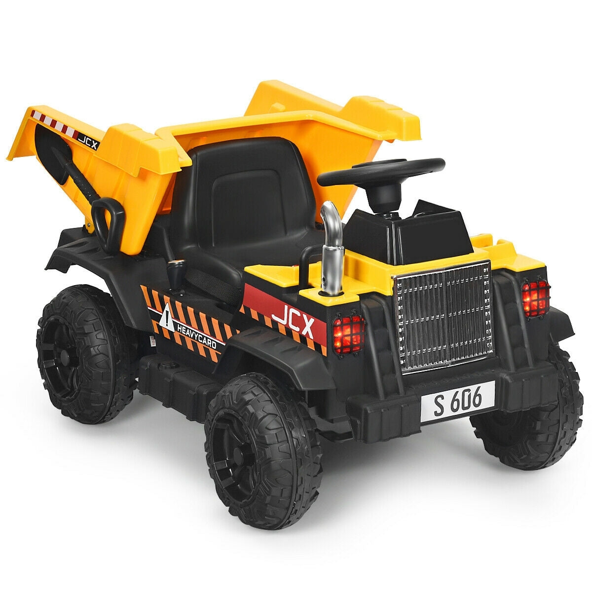 Kids Ride On Dump Truck with Electric Bucket and Dump Bed 12V Battery