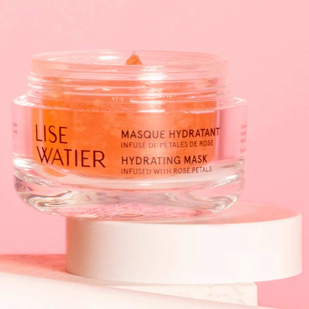 Duo Gelée Hydratante Fraîcheur + Masque Hydratant Infusé de Pétales de Rose- Lise Watier