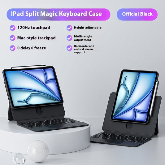 Color: Black, Product Type: 10th generation 10.9inches - Slide Keyboard Tablet Protective Cover Magnetic Suction