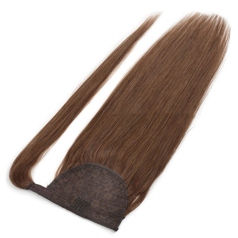 Wig Female Real Hair Ponytail Straps Tied Ponytail
